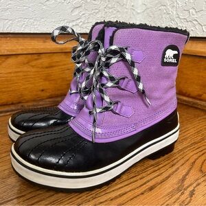 Sorel | Tivoli Mid Purple Lace Up Winter Boots Size 6